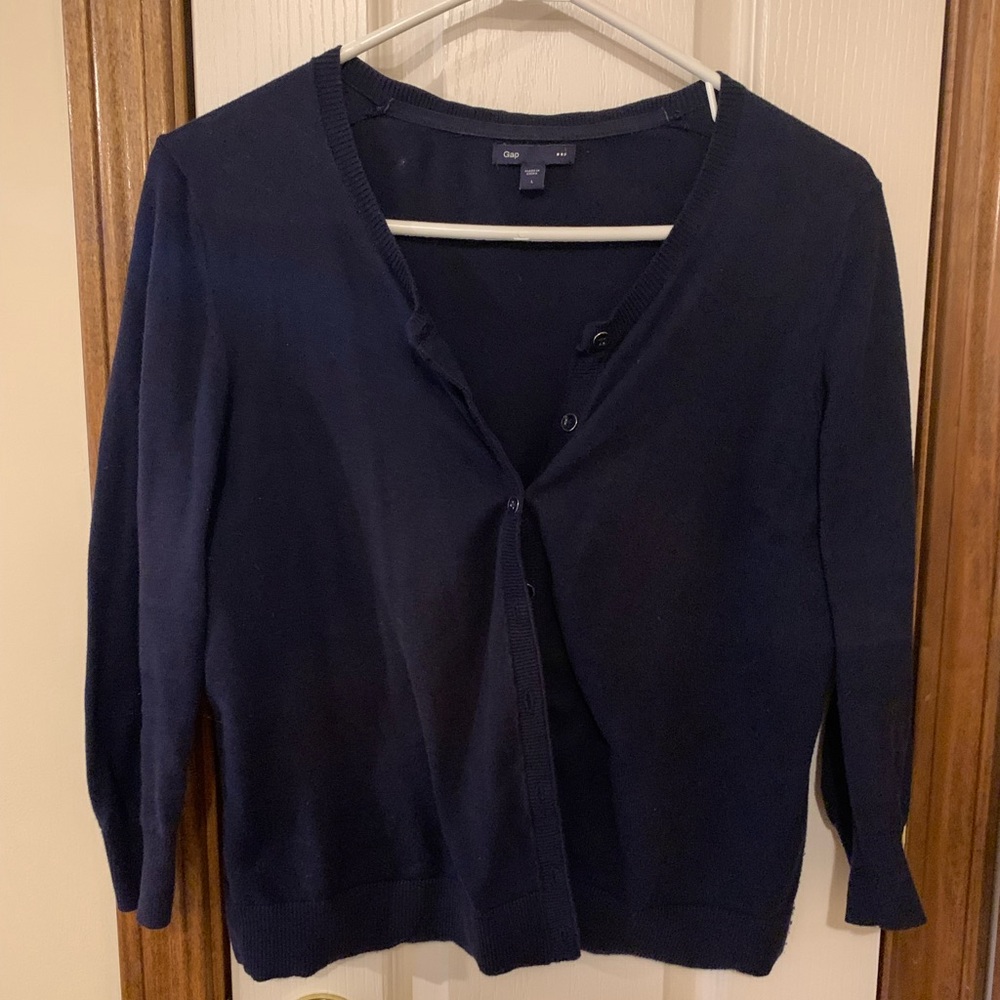 Gap navy blue cardigan, large